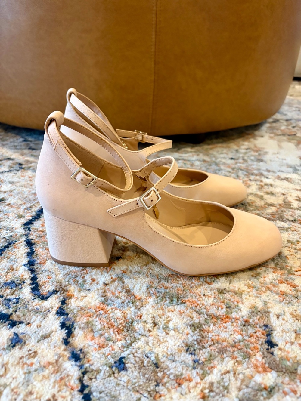 Gianni Bini Leather Ankle-Strap Heels - Picture 2 of 8